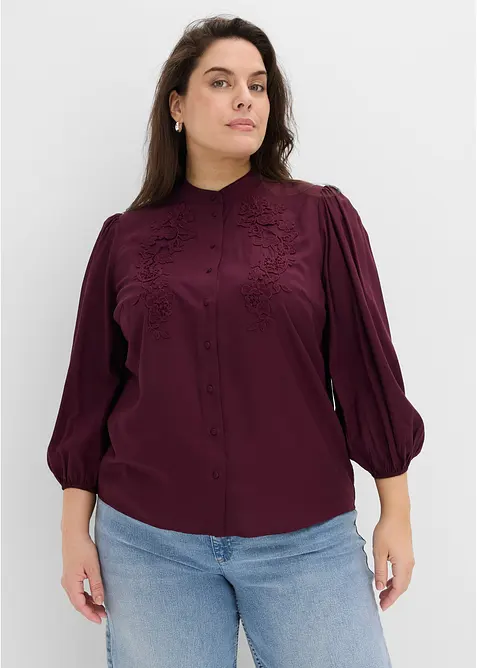 Blusa in misto lyocell fluido, bonprix