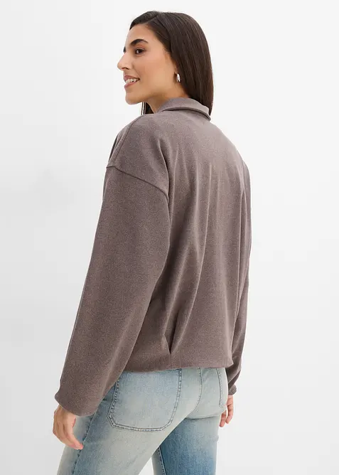 Giacca camicia in simil lana, bonprix