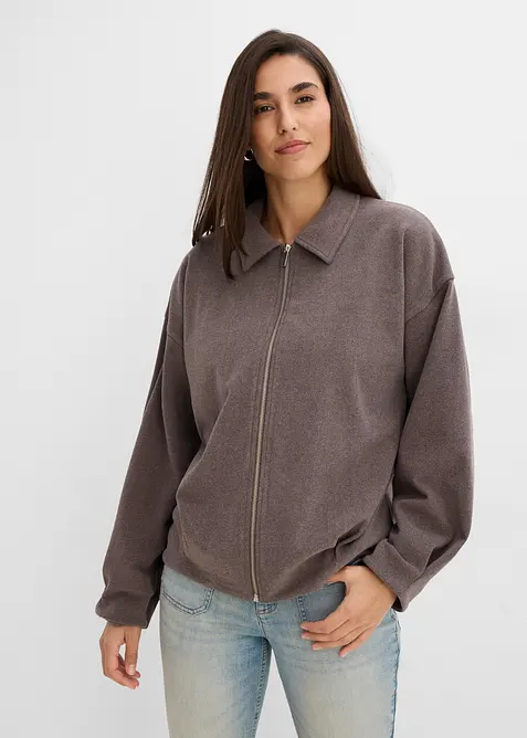 Giacca camicia in simil lana, bonprix