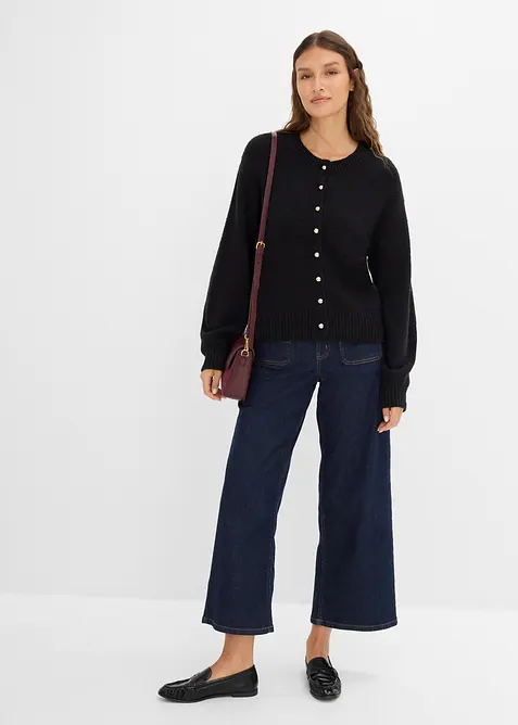 Cardigan in filato grosso con abbottonatura, bonprix
