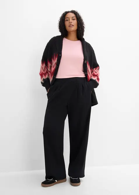 Pantaloni in jersey con pinces, bonprix