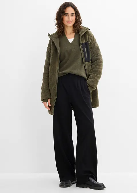 Pantaloni in jersey con pinces, bonprix