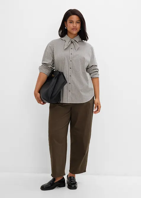 Camicia con sciarpina staccabile, bonprix