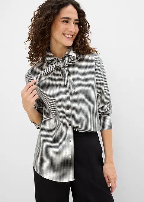 Camicia con sciarpina staccabile, bonprix