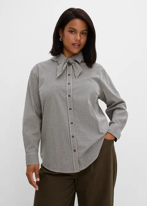 Camicia con sciarpina staccabile, bonprix