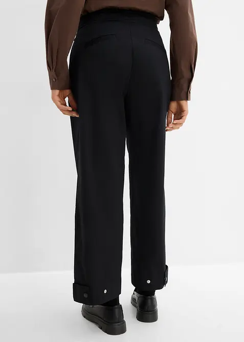 Pantaloni modello barrel in misto cotone, bonprix