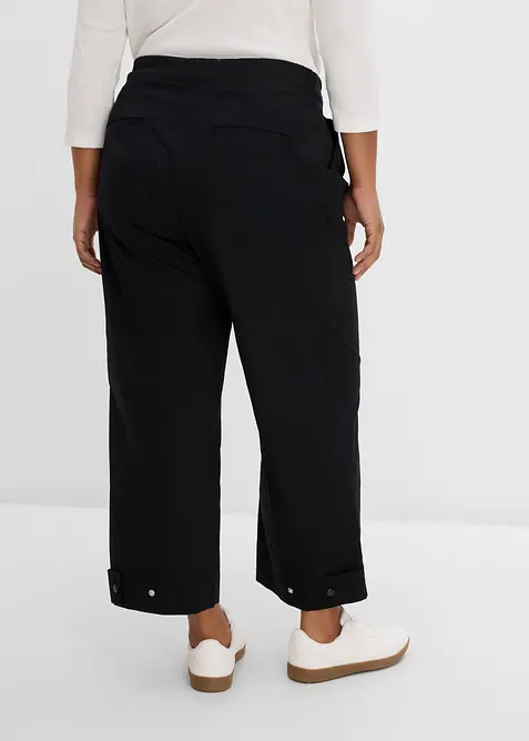 Pantaloni modello barrel in misto cotone, bonprix