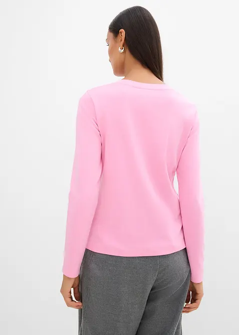 Maglia a maniche lunghe in cotone biologico pesante, bonprix