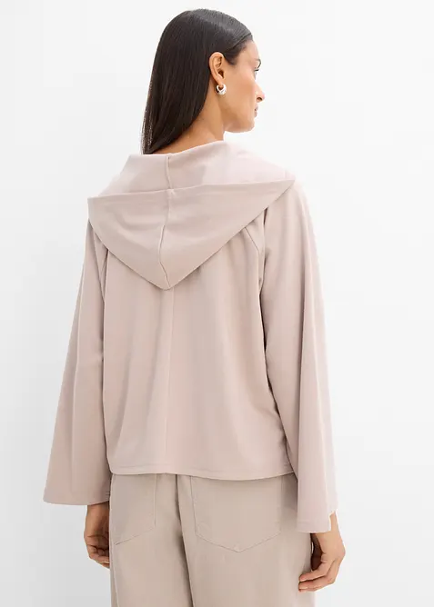 Maglia a maniche lunghe con cappuccio, bonprix