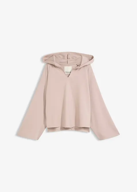 Maglia a maniche lunghe con cappuccio, bonprix