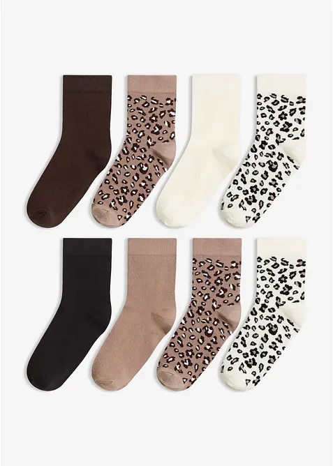 Calzini con cotone biologico (pacco da 8 paia), bonprix
