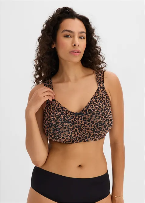 Reggiseno contenitivo senza ferretto con spalline imbottite, bonprix