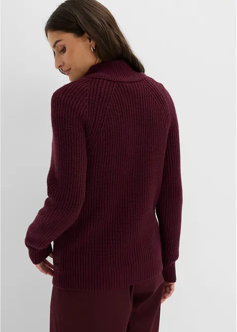 Giacca trapuntata ibrida con dettagli in maglia, bonprix