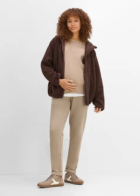 Pantaloni da jogging pr&eacute;maman comodi in cotone biologico, bonprix