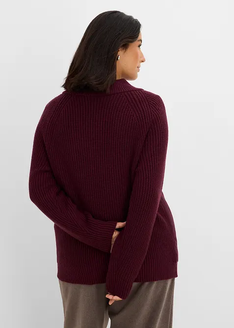 Giacca trapuntata ibrida con dettagli in maglia, bonprix