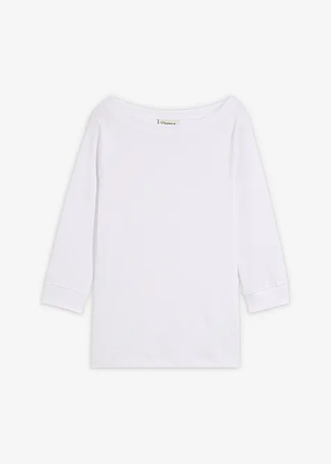 Maglia a maniche lunghe in puro cotone biologico, bonprix