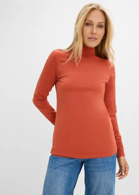 Maglia a maniche lunghe aderente, bonprix