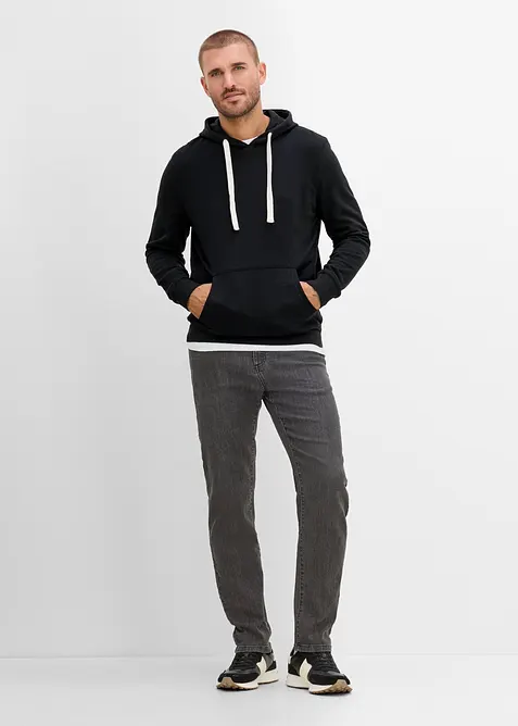 Felpa con cappuccio in puro cotone, bonprix