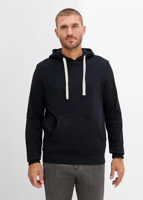Felpa con cappuccio in puro cotone, bonprix