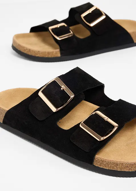 Ciabattine in pelle scamosciata, bonprix