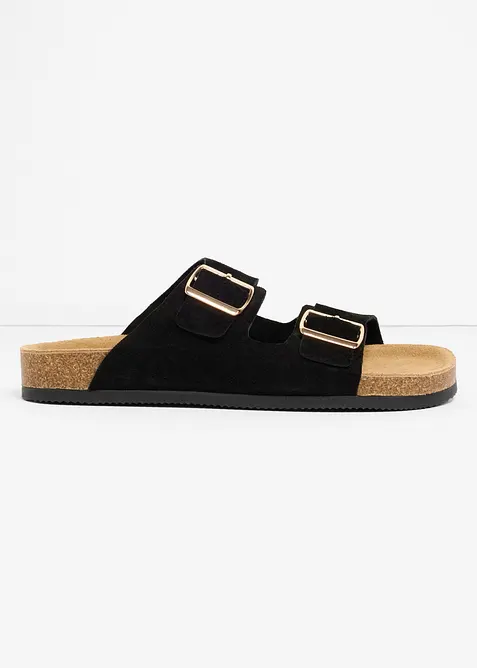 Ciabattine in pelle scamosciata, bonprix