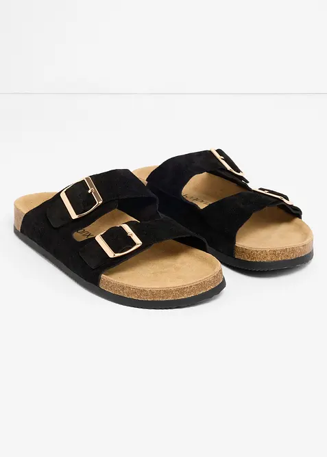 Ciabattine in pelle scamosciata, bonprix