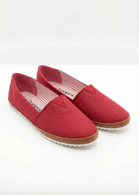 Slip on in tela di cotone, bonprix