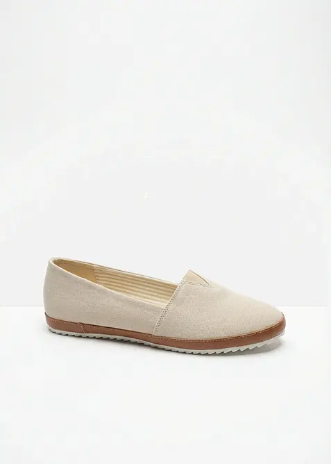 Slip on in tela di cotone, bonprix