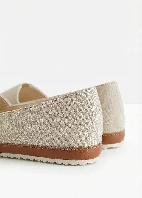 Slip on in tela di cotone, bonprix