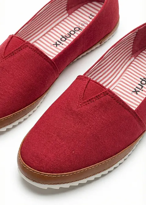 Slip on in tela di cotone, bonprix