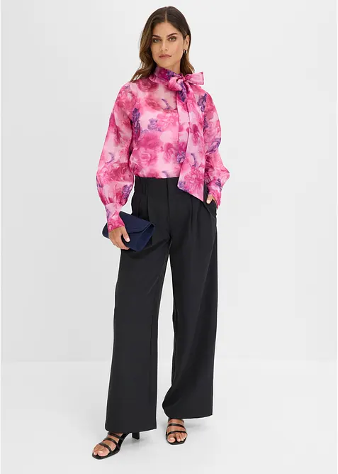 Blusa con fiocco, bonprix