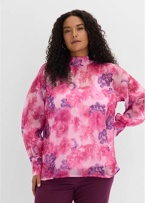 Blusa con fiocco, bonprix
