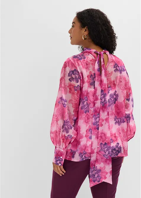 Blusa con fiocco, bonprix