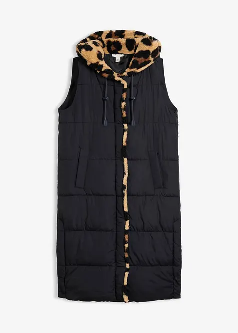 Gilet trapuntato con pile teddy, bonprix