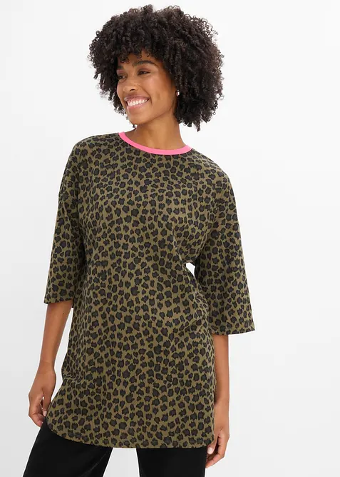Maglia lunga oversize in puro cotone biologico, bonprix
