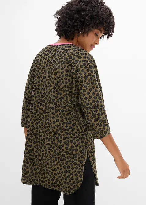 Maglia lunga oversize in puro cotone biologico, bonprix