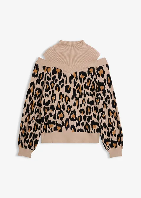 Maglione con cut-out alle spalle, bonprix