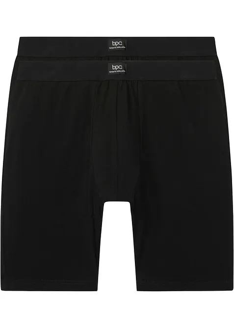Boxer aderenti lunghi con cotone (pacco da 2), bonprix