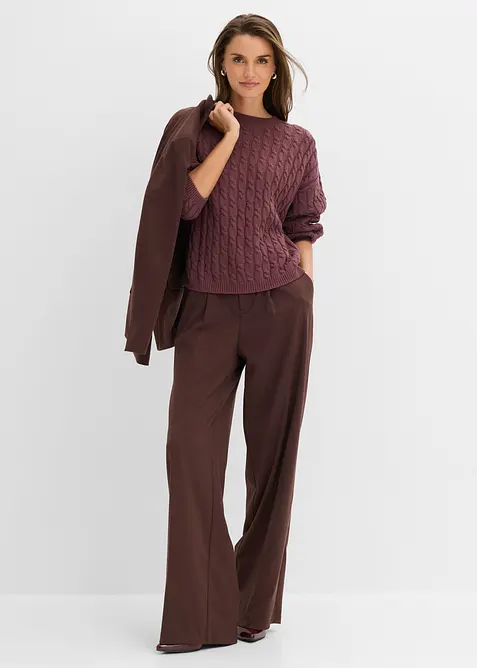 Maglione a trecce, bonprix