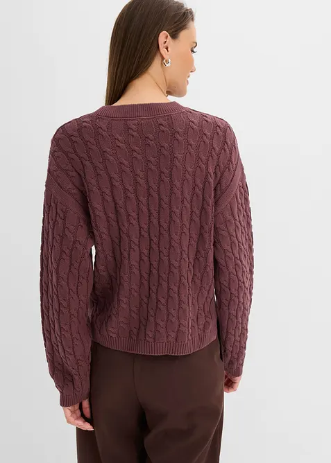 Maglione a trecce, bonprix