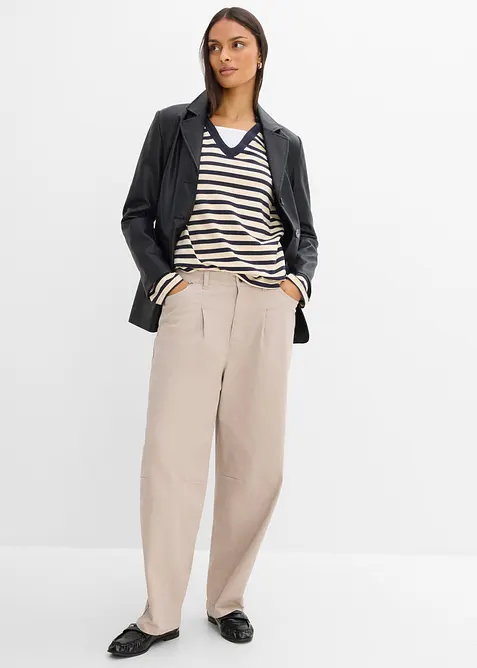 Polo 2 in 1 con scollo a V, bonprix