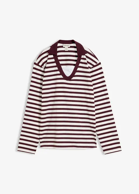 Polo 2 in 1 con scollo a V, bonprix