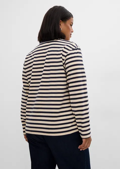 Polo 2 in 1 con scollo a V, bonprix