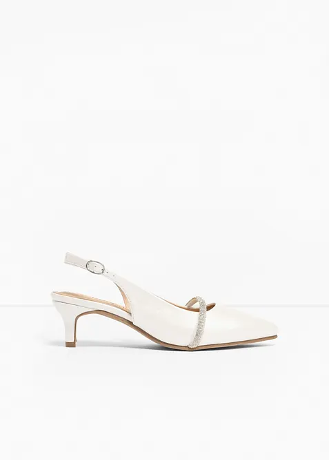 D&eacute;collet&eacute; slingback con brillantini, bonprix