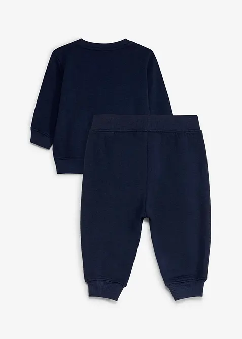 Felpa e pantaloni in puro cotone biologico (set 2 pezzi), bonprix