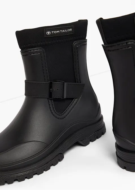 Stivaletti di gomma Tom Tailor con inserto elastico, Tom Tailor