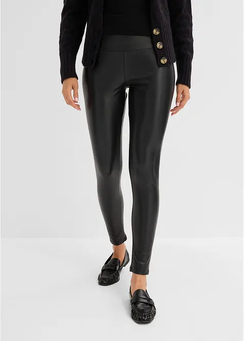 Leggings termici in similpelle, bonprix