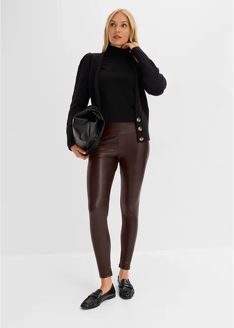 Leggings termici in similpelle, bonprix