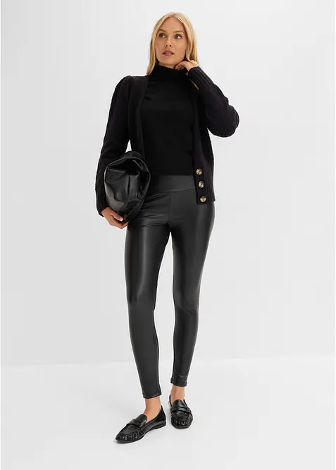 Leggings termici in similpelle, bonprix