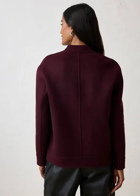 Bomber in misto lana morbido, bonprix